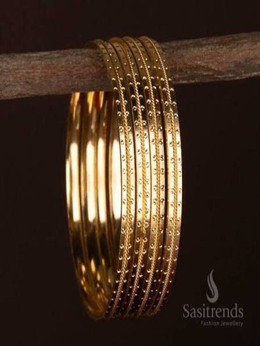 4PC BANGLES IN DESIGNER STONE STUDDED BANGLES STYLE | DESIGN - 0000000001