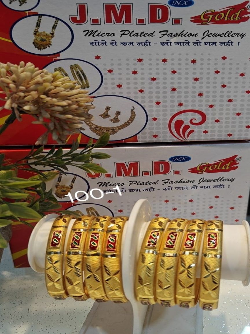 4PC BANGLES IN MEENA STYLE | DESIGN - 100-1