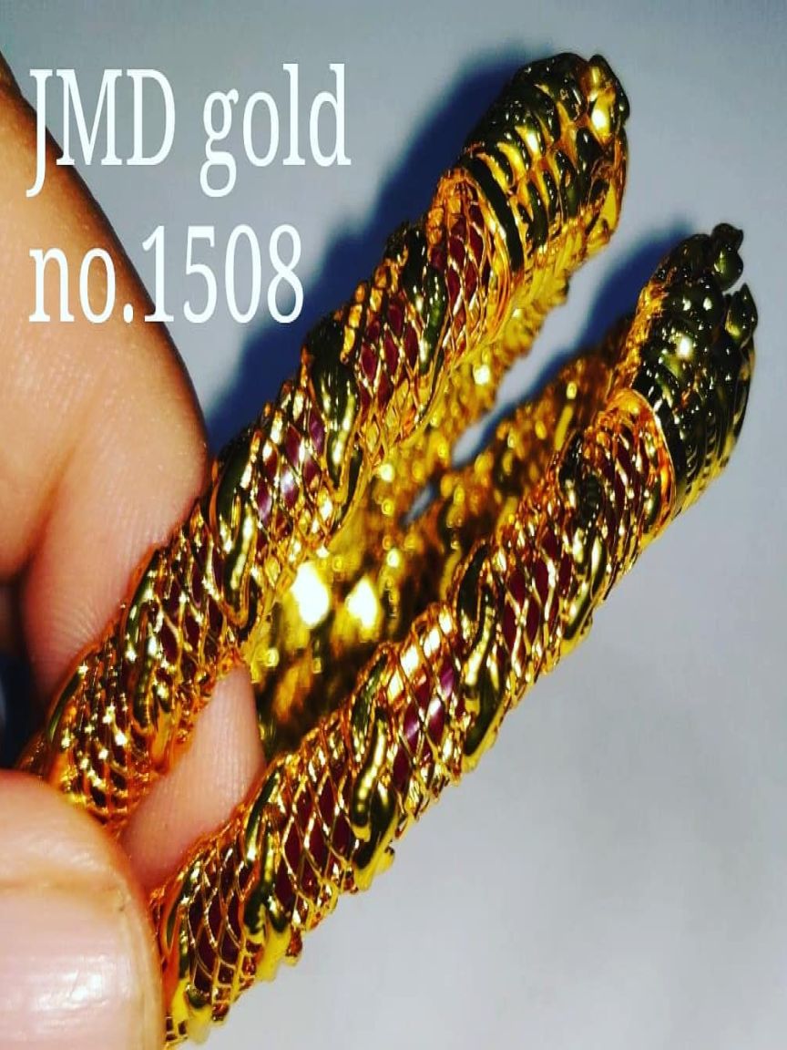 BANGLES PURE GOLD PLATED IN BRASS-GOLD BANGLES STYLE | DESIGN - 1508