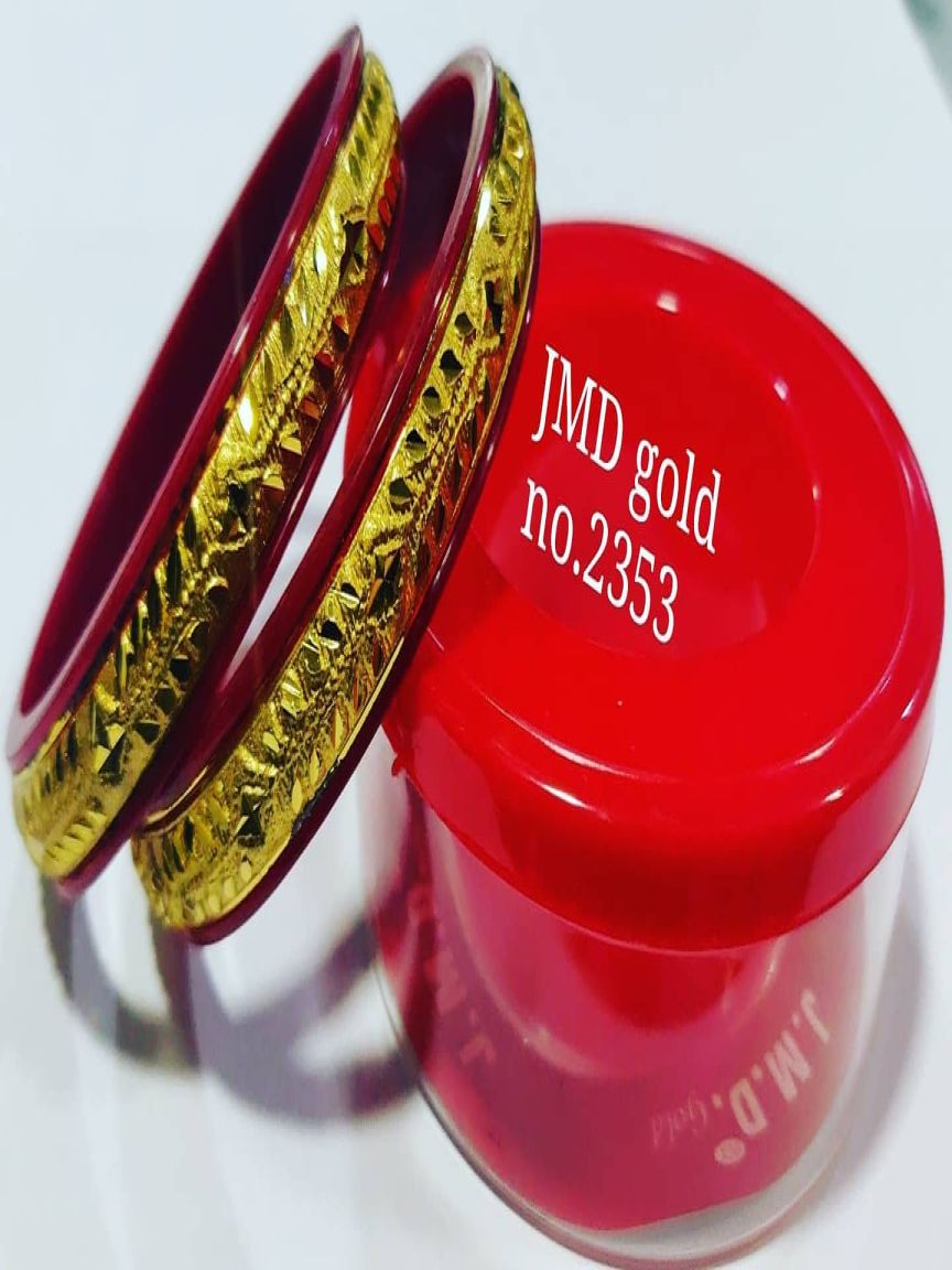 BANGLES PURE GOLD PLATED IN BRASS-GOLD BANGLES STYLE | DESIGN - 2353