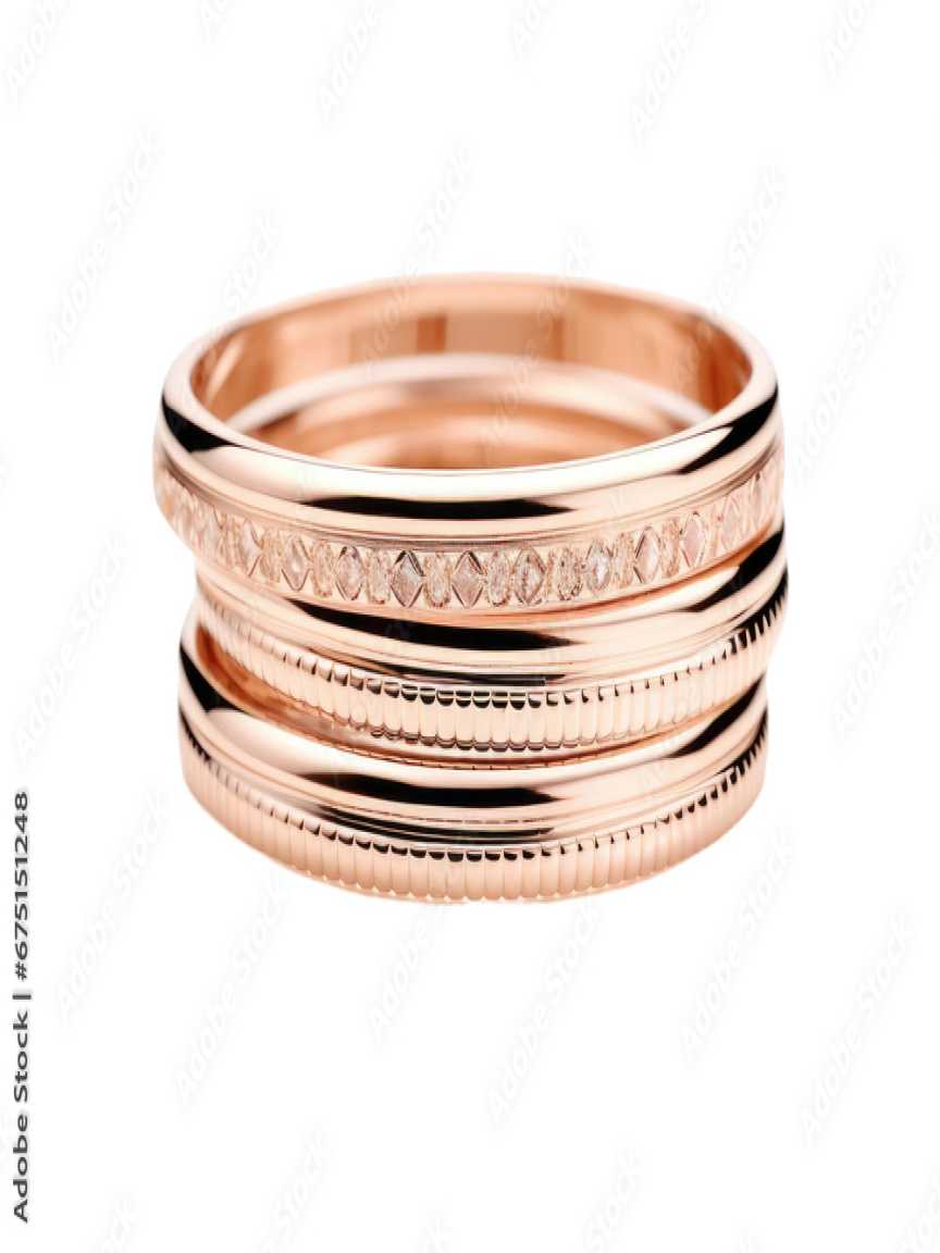 BANGLES PURE GOLD PLATED IN ROSE GOLD BANGLES STYLE | DESIGN - RG005