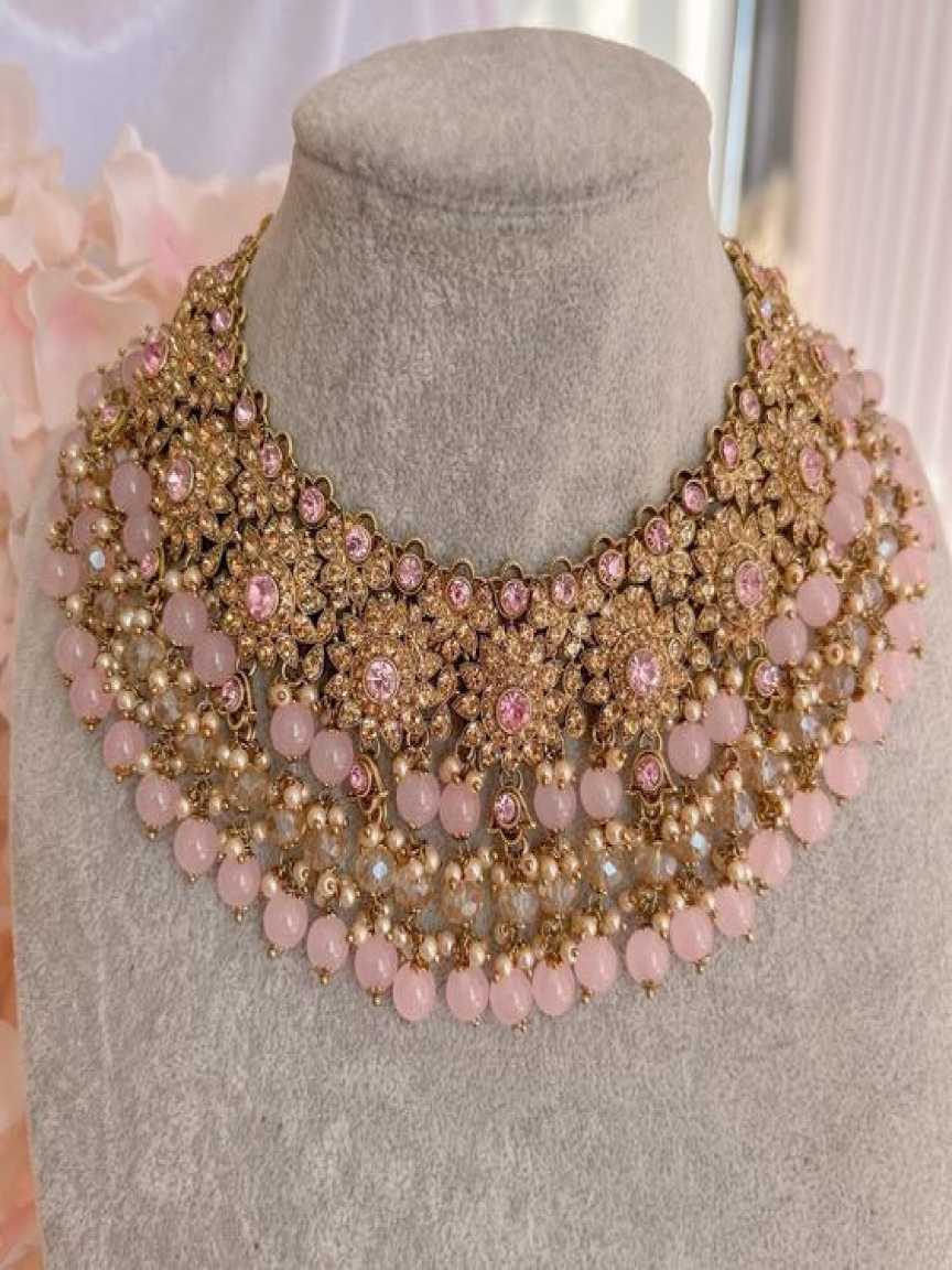 MALA (NECKLACE) IN BRASS-GOLD NECKLACE STYLE | DESIGN - MN005