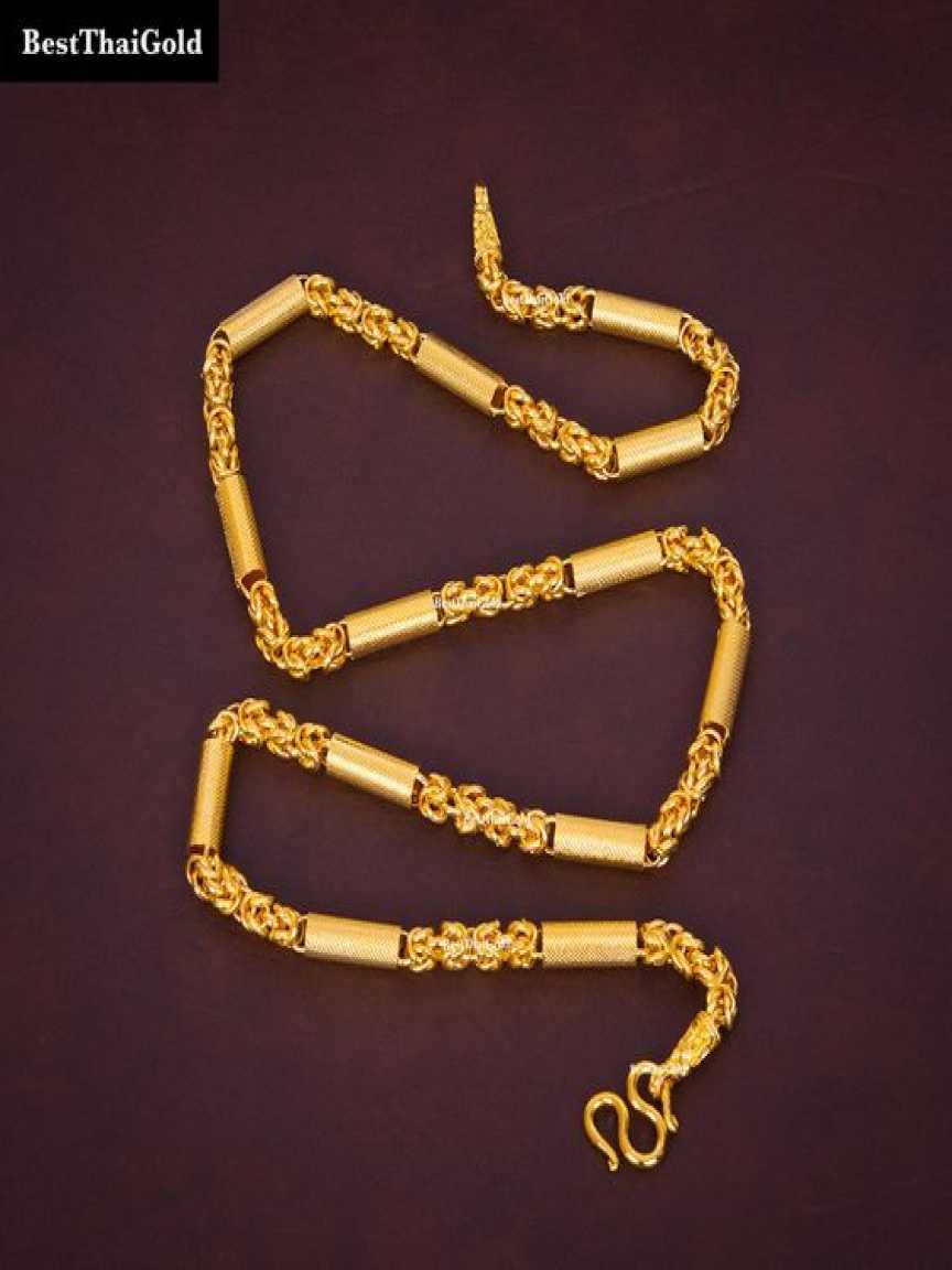 CHAIN (NECKLACE) IN BRASS-GOLD EARRINGS STYLE | DESIGN - BRG01